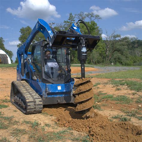 skid steer attachment auger|heavy duty skid steer auger.